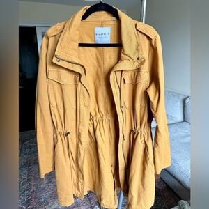 Bagatelle Collection Lightweight Mustard Utility Jacket Women’s L